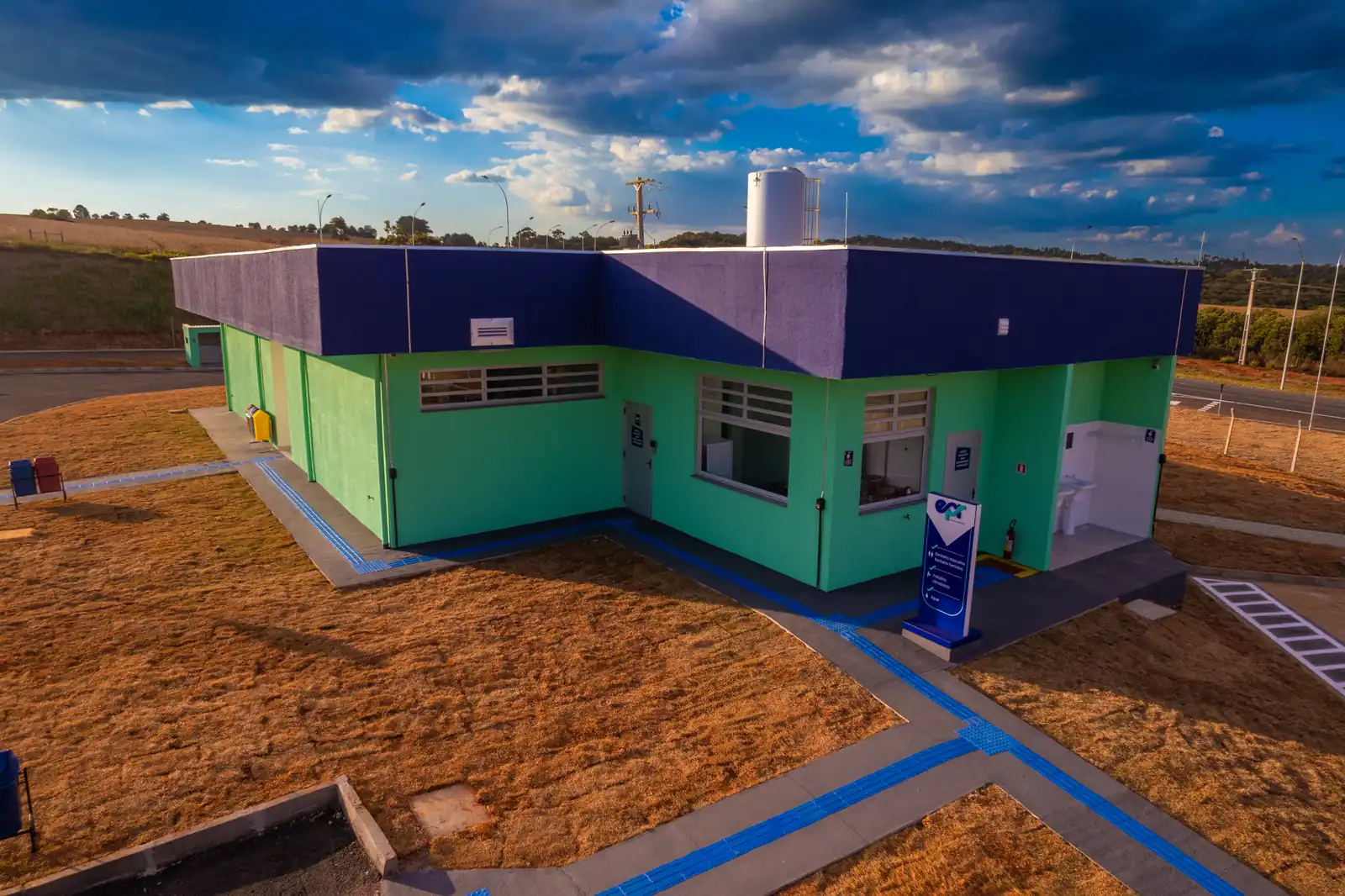 Fachada da unidade do PPD de Arapoti vista de cima
