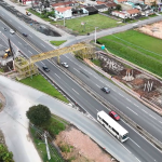Construção da nova passarela do Peladeiro altera acessos na BR-277