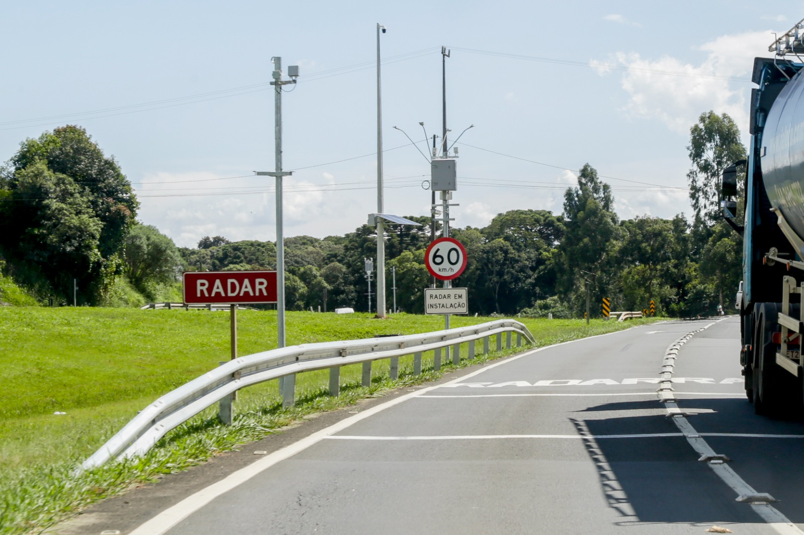 EPR Litoral Pioneiro inicia a instalação de novos radares medidores de velocidade